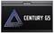 A laptop screen displays the logo of a stylised blue triangle next to the text 'CENTURY G5'.