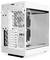 A white PC case with a transparent side panel, revealing the internal structure of computer components. The brand name 'HYTE' is visible.