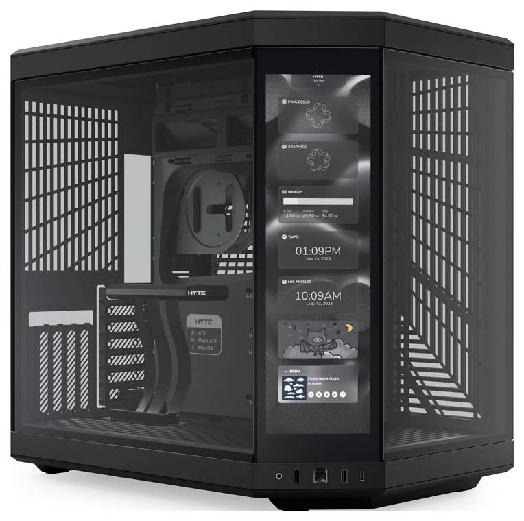 HYTE Y70 Touch Midi tower PC casing Black