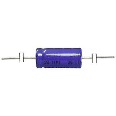 A blue cylindrical resistor with wires at both ends; an electronic component used in circuit construction.