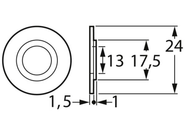 FTCAP I12 1004609 Insulating washer (Ø) 30 mm 1 pc(s)