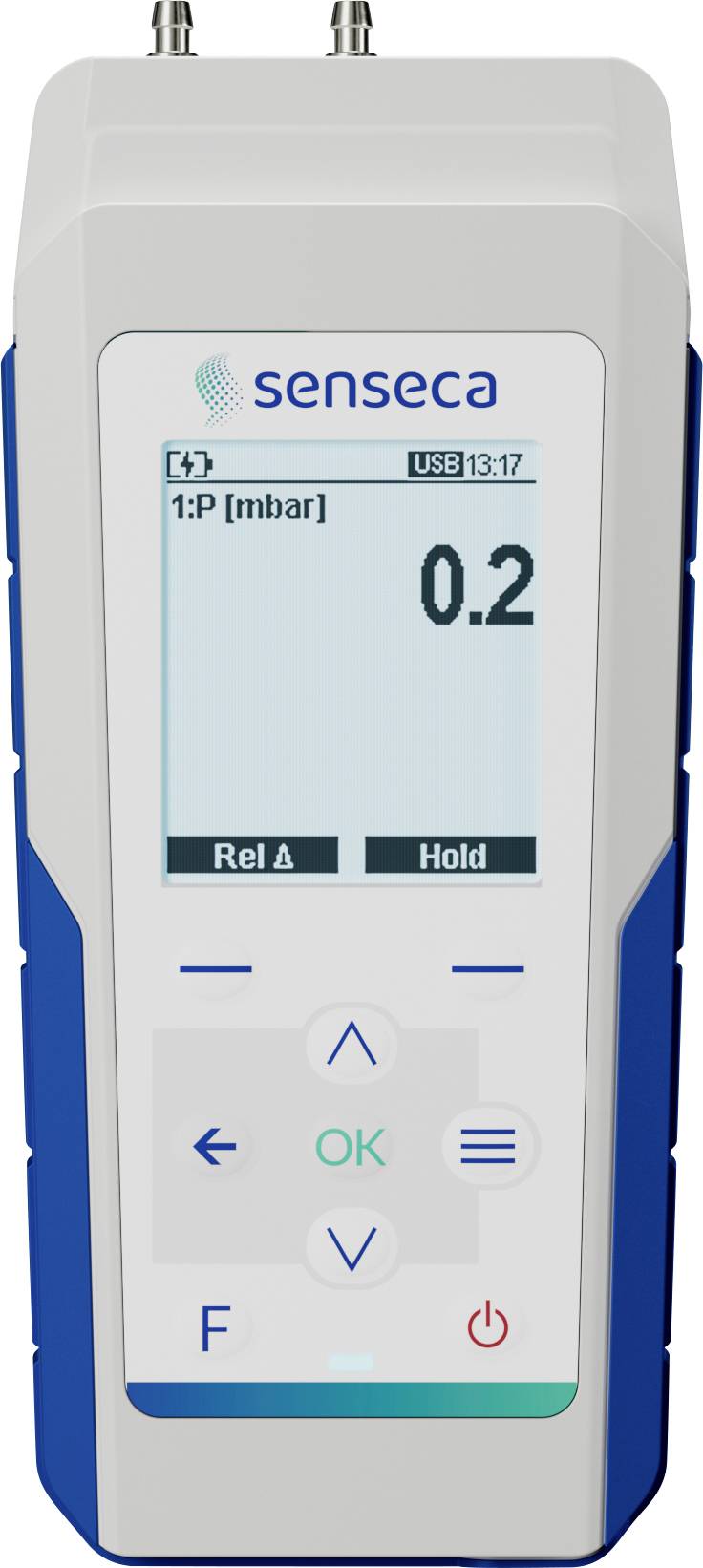 Senseca PRO 215-4 Differential pressure gauge Air pressure, Non-corrosive gas, Corrosive gas 500 hPa (max)