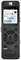A digital voice recorder with a display shows the date, time, and recording duration. Control buttons are visible below it.