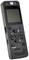 Portable digital recording device with screen, built-in speaker, microphone and buttons for controlling recording and playback.