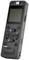 Portable digital audio recorder with multiple control buttons, display, and microphone. Suitable for voice recordings.
