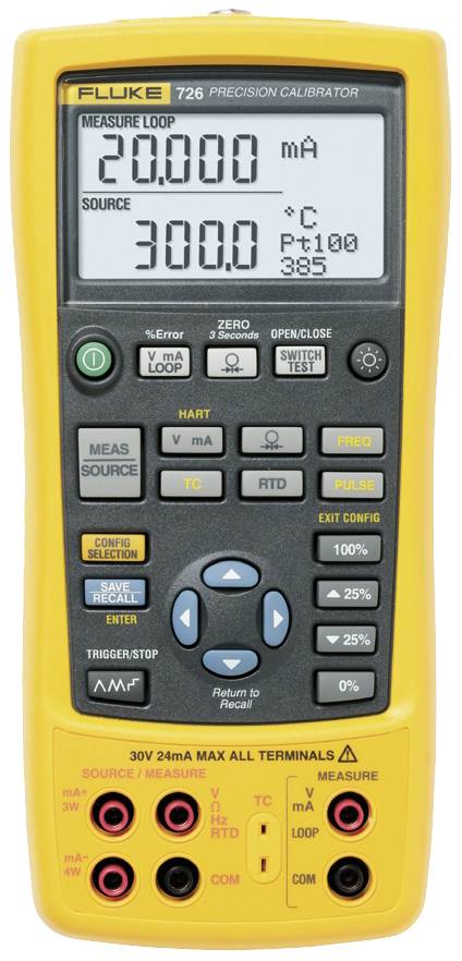 Fluke FLUKE-726/APAC/EMEA Multifunction calibrator Pressure, Frequency, Voltage, Amperage, Resistance