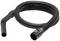Black vacuum cleaner hose with curved handle piece, suitable for household vacuum cleaners.