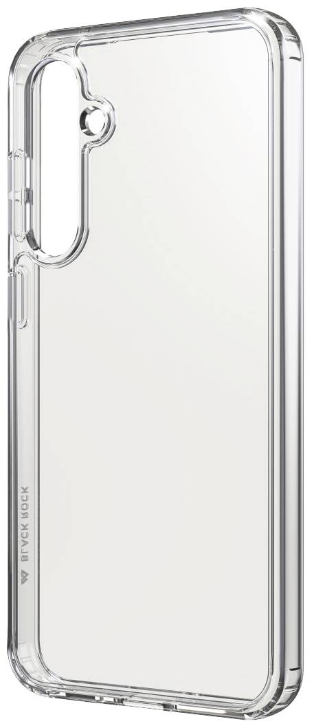 Transparent smartphone case, clear, showing the cutout design for camera lenses.