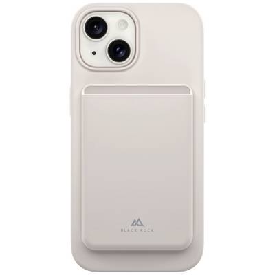 A white smartphone case by the brand 'Black Rock' with a card slot on the back, suitable for a phone with two camera lenses.