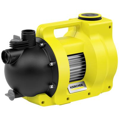 A yellow water pump with a black inlet. Label: 'KÄRCHER'. This model is suitable for garden irrigation and domestic water systems.