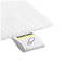 In the image is a white cleaning pad with a label displaying the Kärcher trademark and an ironing symbol.
