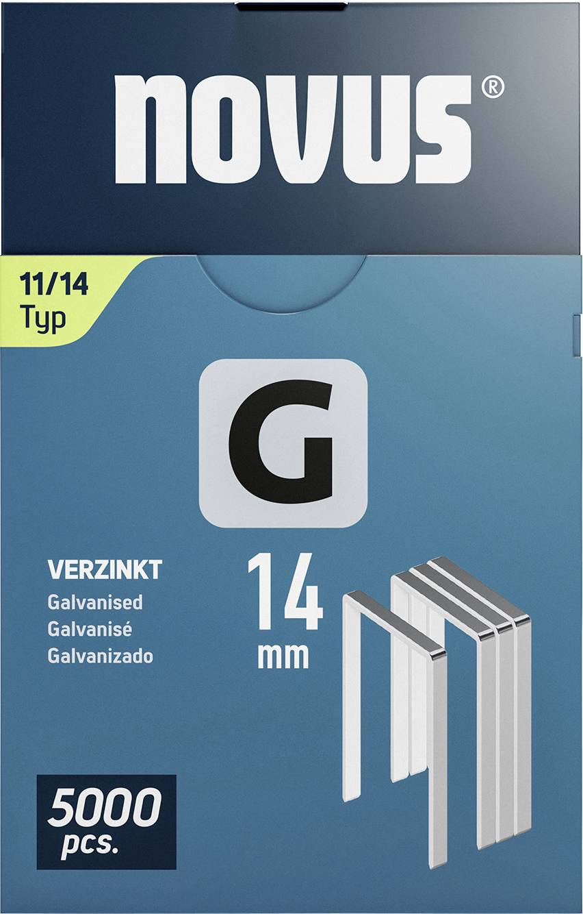 Novus Tools 042-0769 Flat crown Typee 11 5000 pc(s) Dimensions (L x W) 14 mm x 10.6 mm