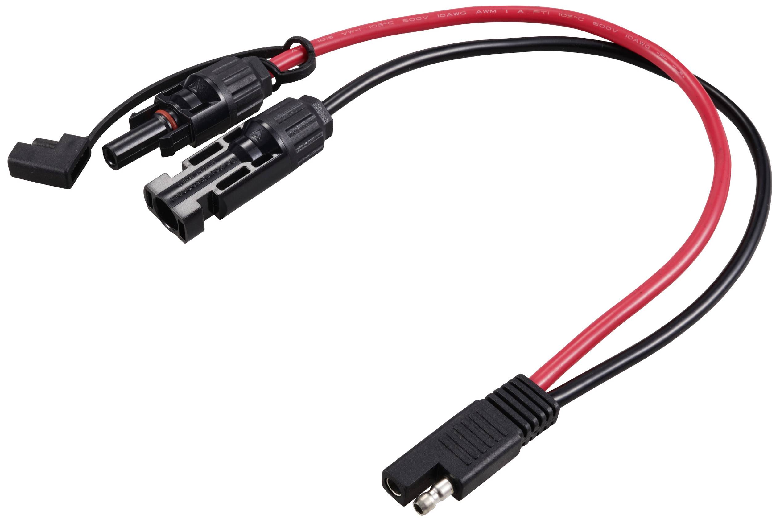PV Solar Connector to SAE Connector Cable TC-12195644 Black, Red TRU COMPONENTS Content: 1 pc(s)
