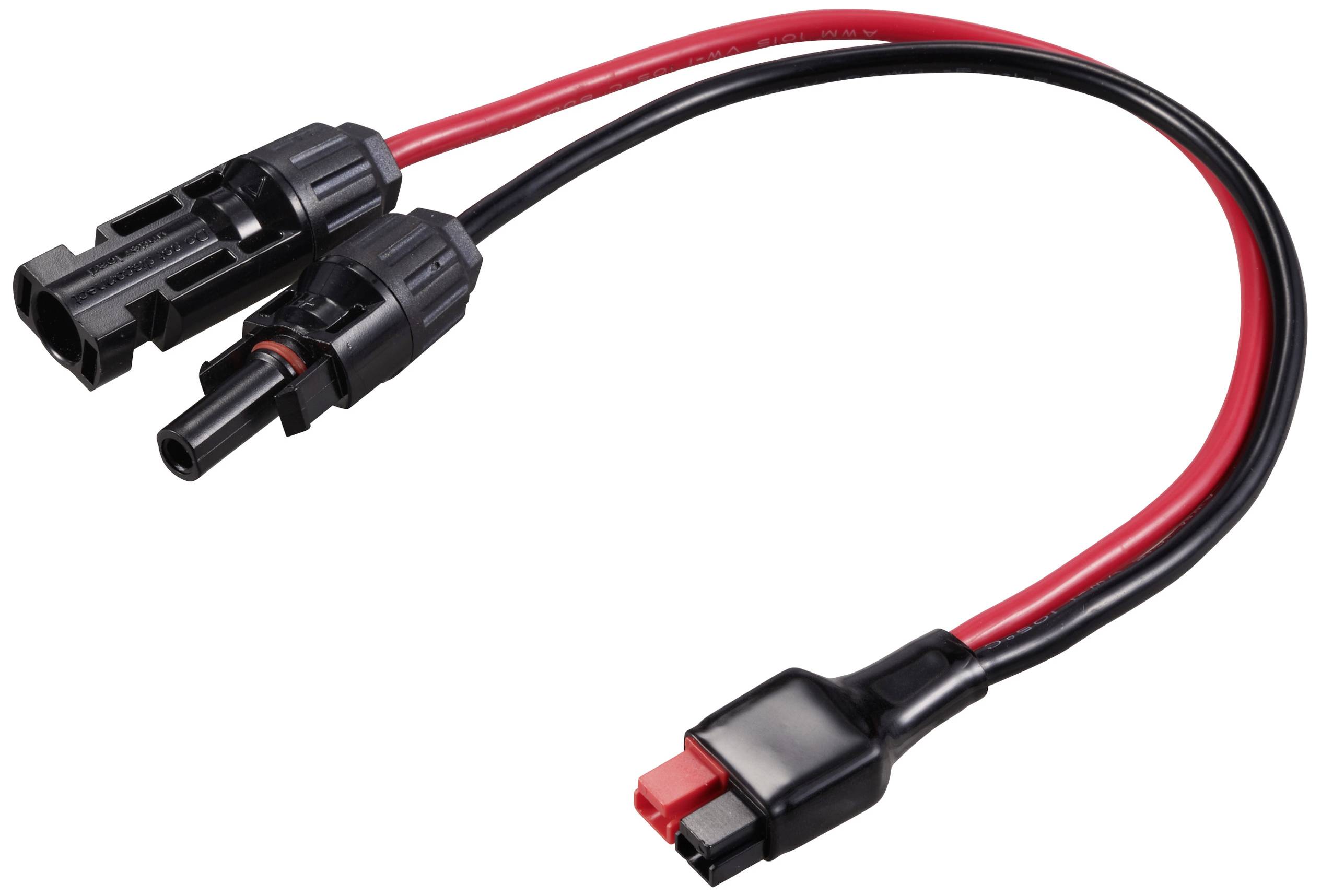 Mini High Current Connector to PV Solar Connector Cable TC-12195720 Black, Red TRU COMPONENTS Content: 1 pc(s)