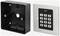 Stainless steel numeric keypad with black plastic backing. The keypad displays '1-9', '0', '*', '#'.