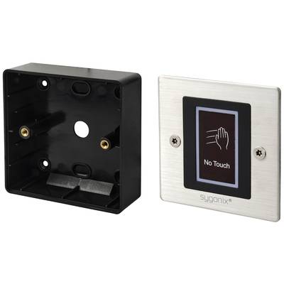 Contactless switch with housing, marked 'No Touch'. Ideal for hygiene-sensitive areas.