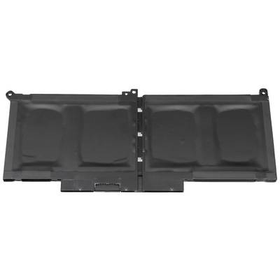 Laptop battery on a white background, showing black rectangular cell arrangement, with a central mounting point for installation.