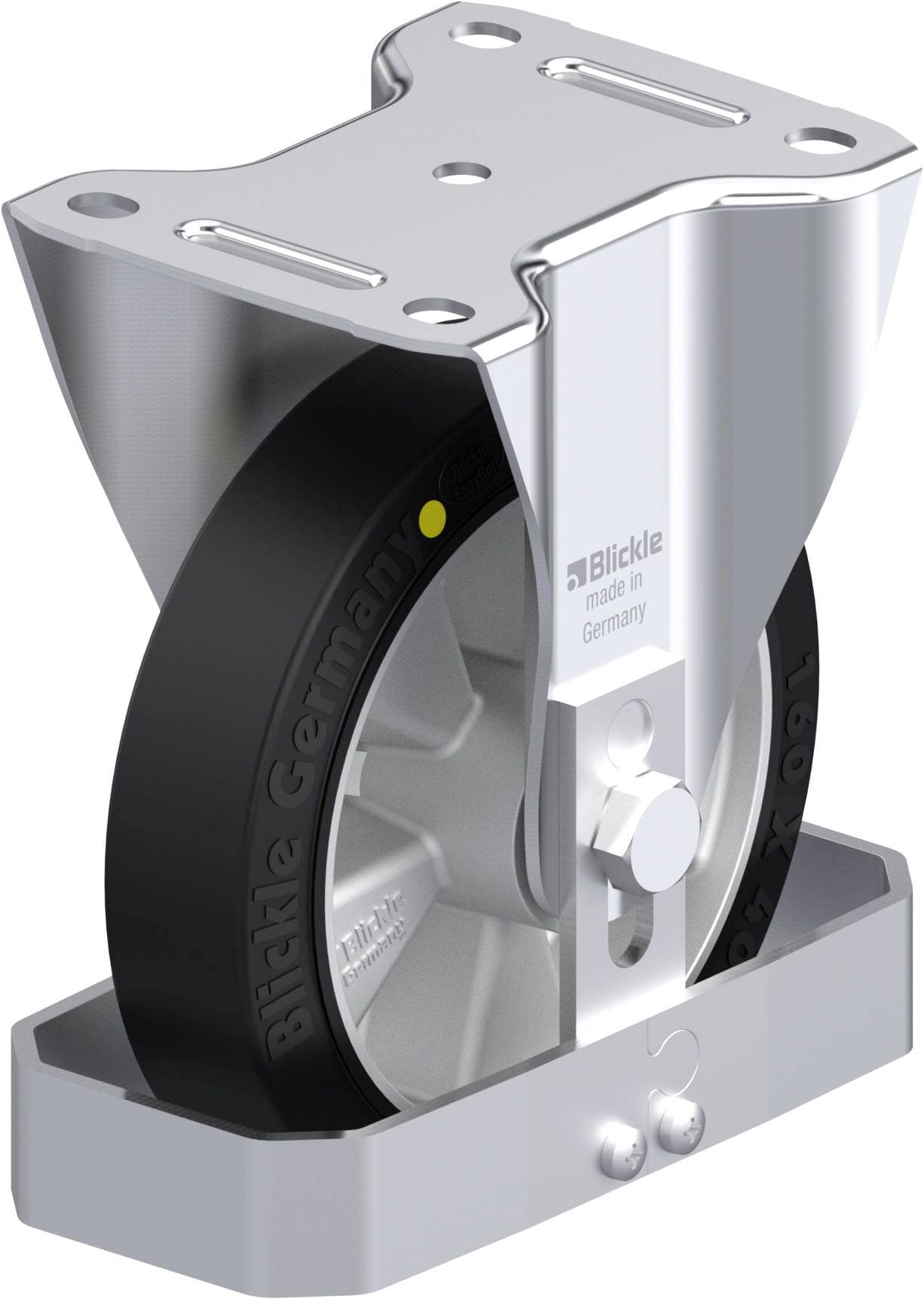 Blickle 867225 B-ALEV 161K-EL-FS Sheet metal fixed wheel Wheel diameter: 160 mm Load capacity (max.): 300 kg 1 pc(s)