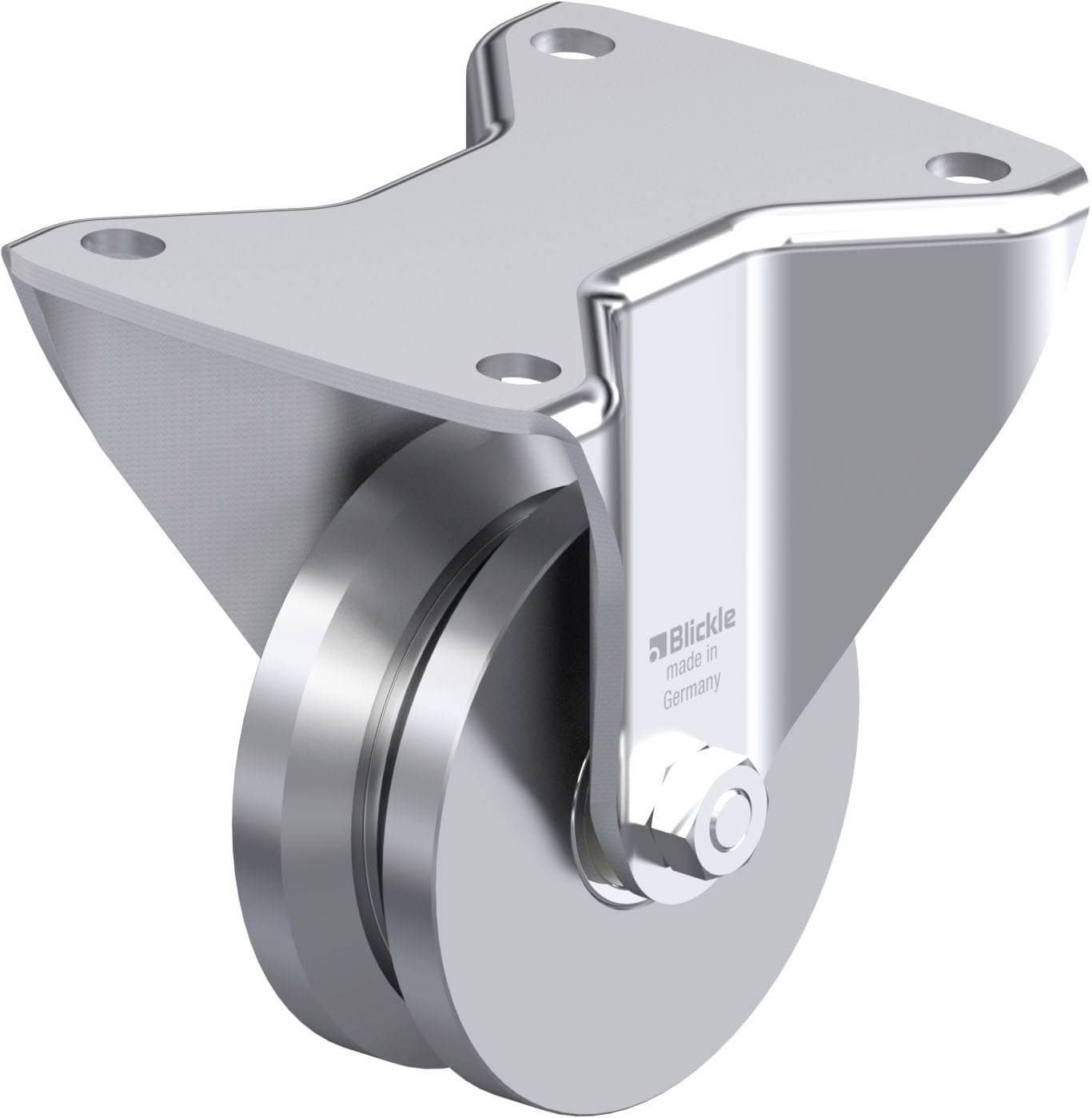 Blickle 937789 BH-DSPK 101K-3 Sheet metal fixed wheel Wheel diameter: 100 mm Load capacity (max.): 600 kg 1 pc(s)
