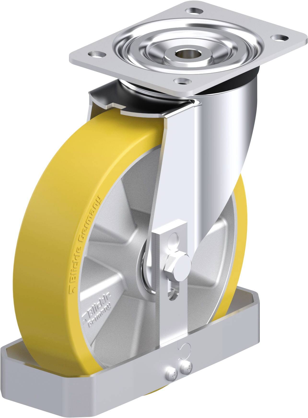 Blickle 755231 L-ALTH 200K-FS Sheet metal swivel wheel Wheel diameter: 200 mm Load capacity (max.): 400 kg 1 pc(s)