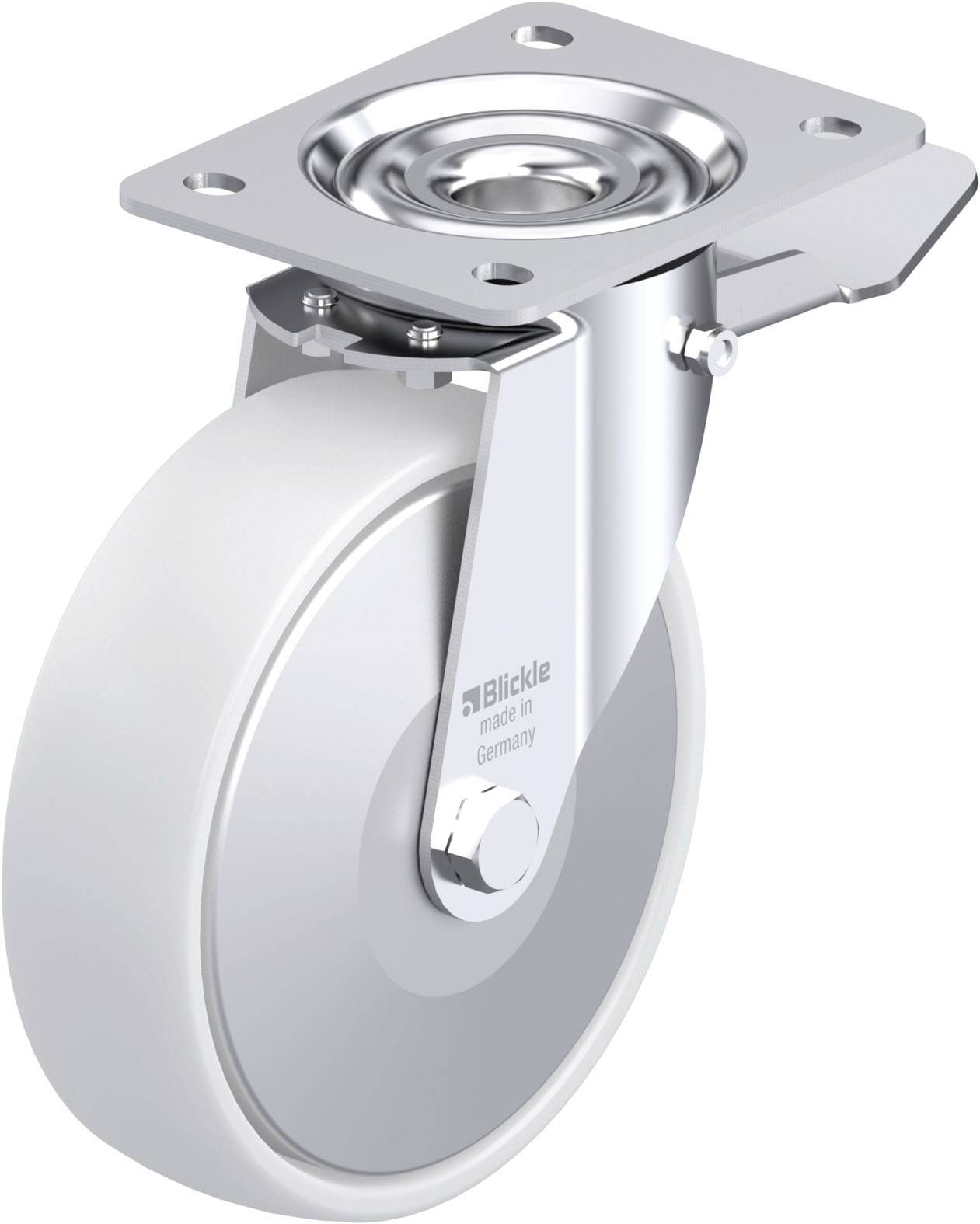 Blickle 749576 LE-PO 175G-ST-FA Sheet metal swivel wheel Wheel diameter: 175 mm Load capacity (max.): 300 kg 1 pc(s)