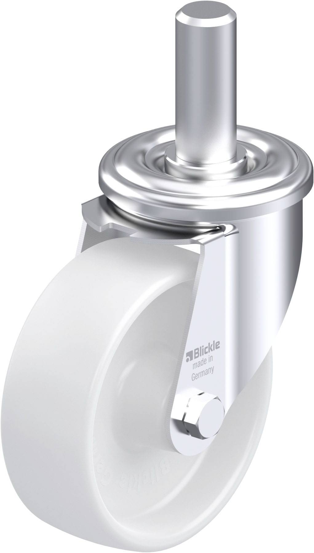 Blickle 580258 LEZ-PO 100G Sheet metal swivel wheel Wheel diameter: 100 mm Load capacity (max.): 150 kg 1 pc(s)