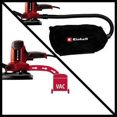 Einhell Trockenbauschleifer TC-DWS 225 (1220 W, Schleifteller mit Bürstenkranz, integrierte Einhell Trockenbauschleifer TC-DWS 225 (1220 W, Schleifteller mit Bürstenkranz, integrierte
