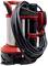 Submersible pump with a red housing and black cable. Suitable for pumping water in construction or gardening projects.