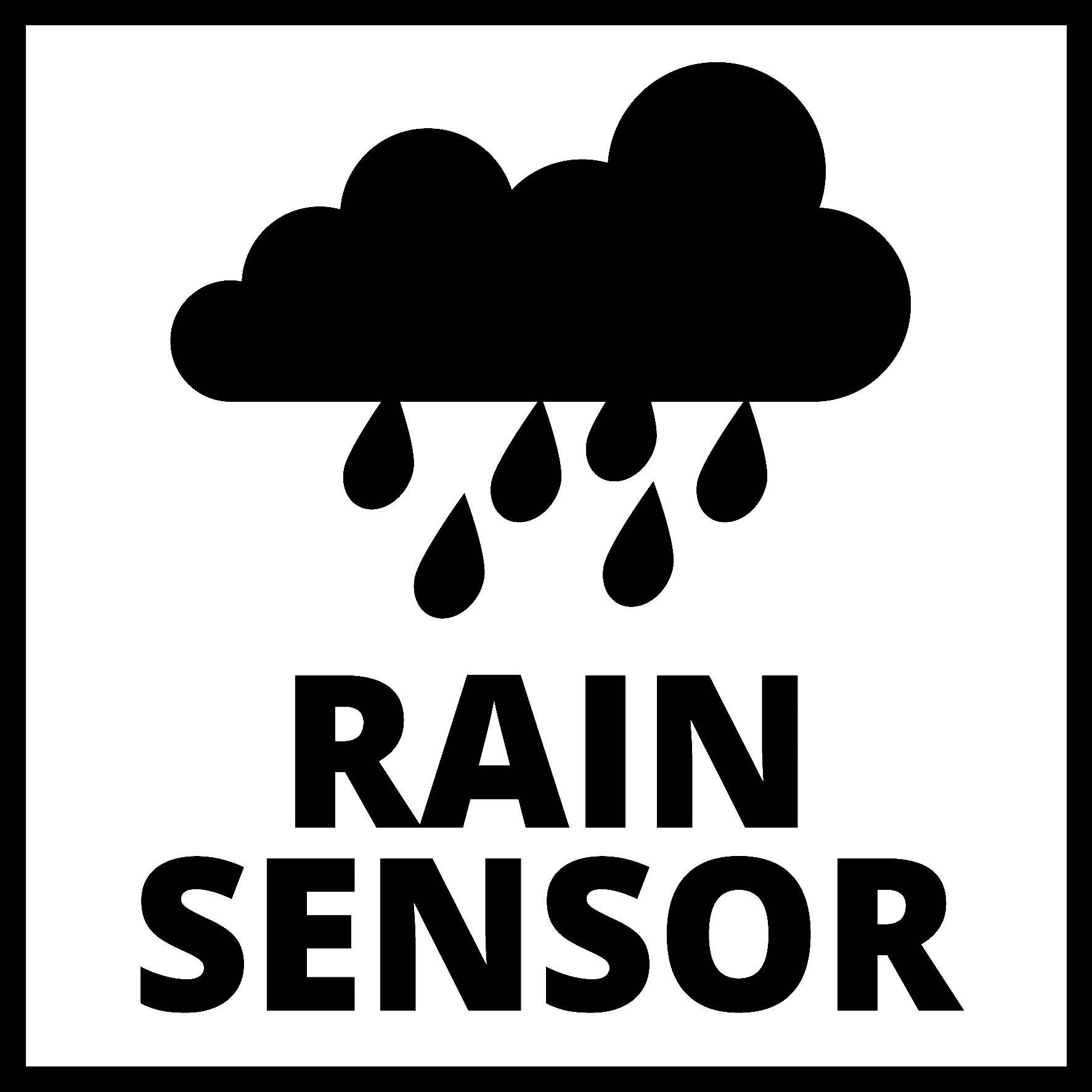 'Rain Sensor' symbol showing a cloud with raindrops falling from it