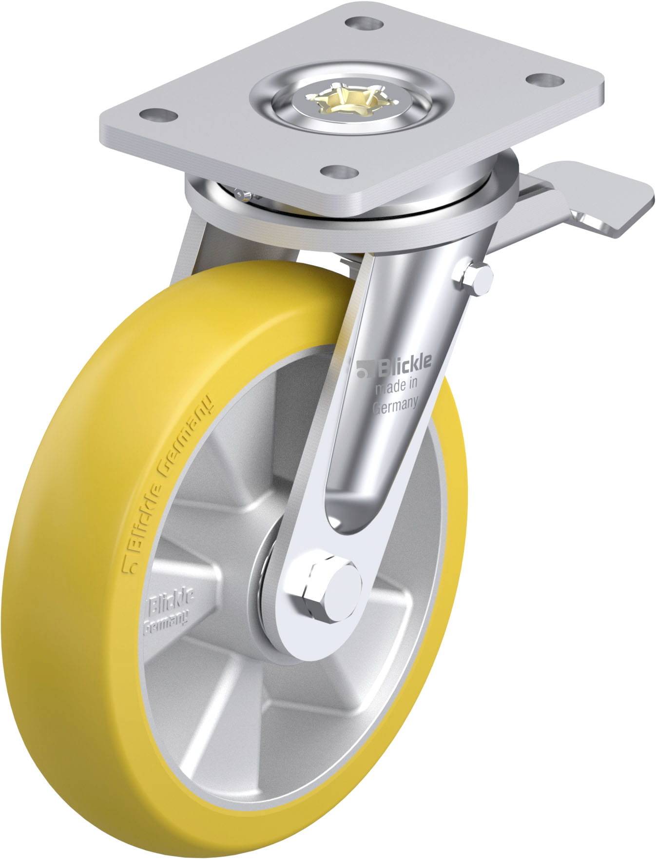 Blickle 879712 LO-ALTH 200K-ST-CO Heavy-duty swivel wheel Wheel diameter: 200 mm Load capacity (max.): 800 kg 1 pc(s)