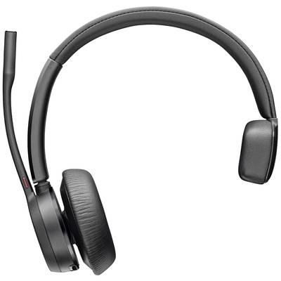 Image of POLY Voyager 4310 On-ear headset Bluetooth® (1075101), Corded (1075100) Mono Black Headset, Mono
