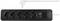 A black multi-socket power strip with five sockets, USB ports and an illuminated switch. The cable is fitted with a white plug.