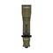Torch in an olive green design with a labelled handle and magnetic charging port.