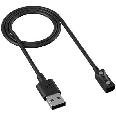 Charging cable with USB connection and magnetic adapter for a smartwatch. Perfect for quick and secure charging.