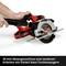 Circular saw with extraction connection for clean working. Text below: 36 mm extraction connection for clean working with Einhell wet and dry vacuum cleaners.