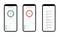 Three smartphone screens display a Wi-Fi access control app: Access icons in green and orange; log entries on the right.