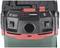 Industrial vacuum cleaner by Metabo, black and green, with controls for automatic and manual operation and operating modes.