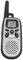 A portable radio transceiver with LCD display, volume control and channel buttons, suitable for wireless communication.