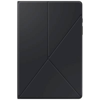 Black, geometrically shaped case with triangular patterns, likely for a tablet or a technical device.