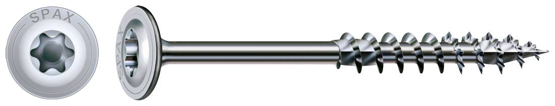 SPAX 251010802405 R 88193 m.Spitze/T-STAR Wood screw 8 mm 240 mm Torx, Star socket Steel zinc galvanized 50 pc(s)