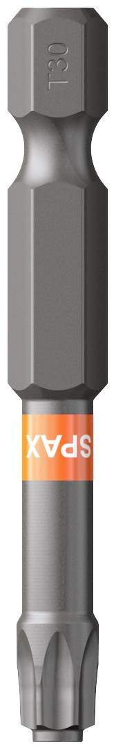 'SPAX' screwdriver bit holder, dark grey with orange ring.