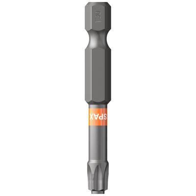 'SPAX' screwdriver bit holder, dark grey with orange ring.
