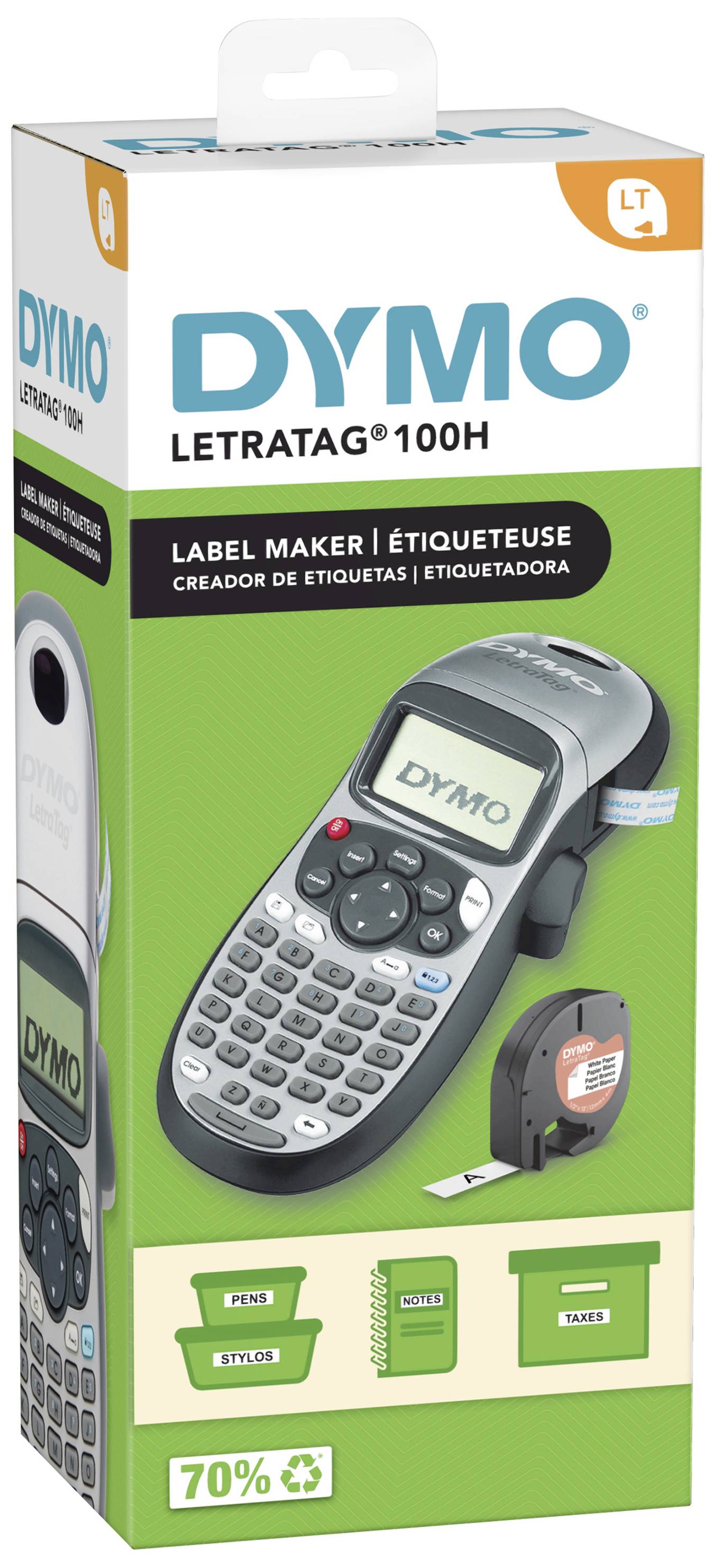 DYMO LetraTag LT 100H Label printer Suitable for scrolls: LT 12 mm
