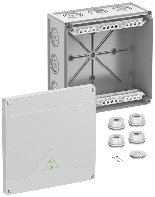 Spelsberg 83542001 Junction box (L x W x H) 252 x 252 x 120 mm Grey IP55, IP66 1 pc(s)