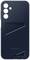 Dark blue Samsung phone case with camera protection and diagonal design on the back.