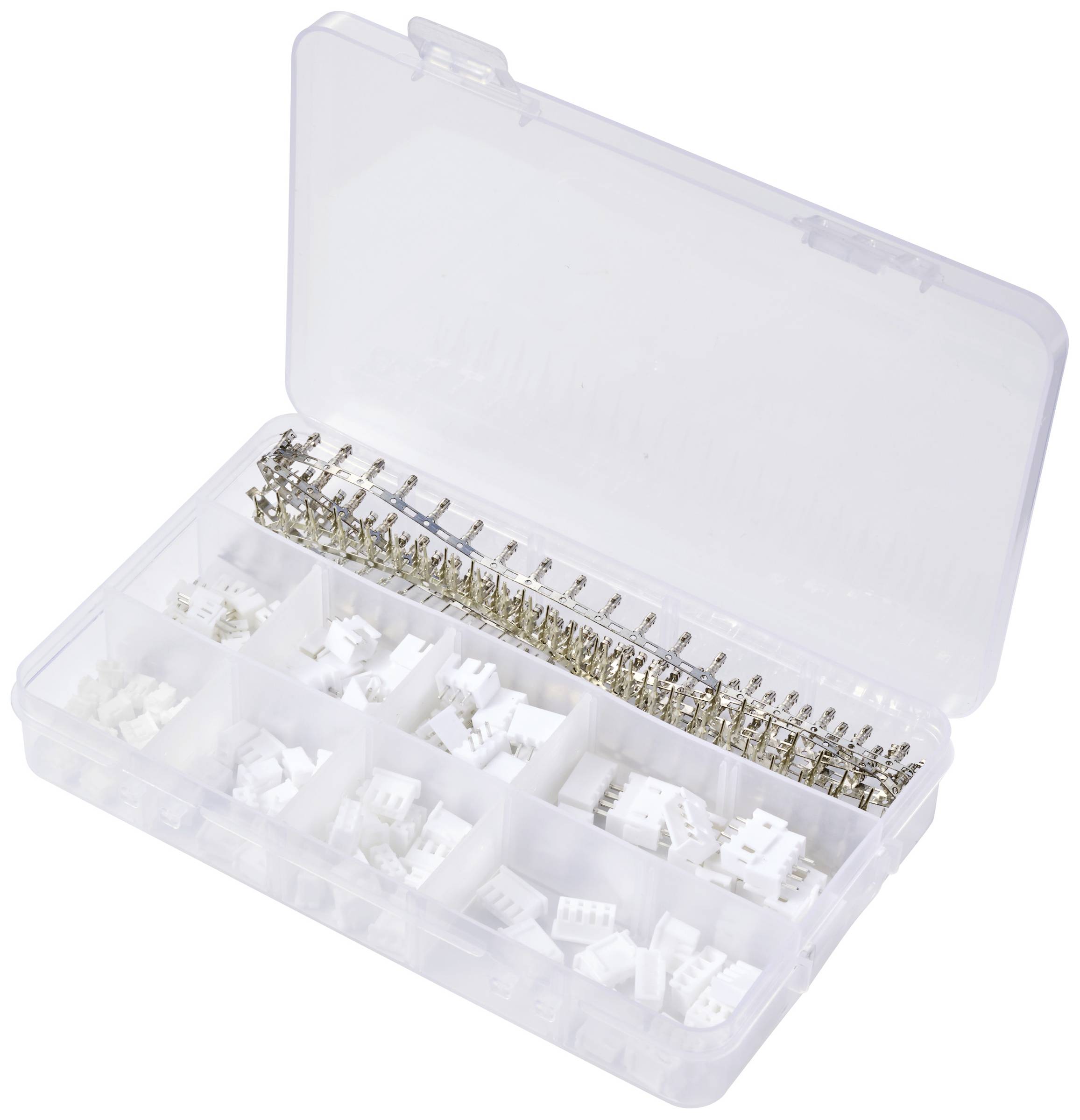 TRU COMPONENTS TC-12249904 Male/Female pin head connectors set (wire to wire/wire to board) 0.05 mm² 0.34 mm² White 320 pc(s)