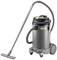 Industrial vacuum cleaners by Kärcher with a grey body and black lid, long suction tube, and wheels for easy manoeuvrability.