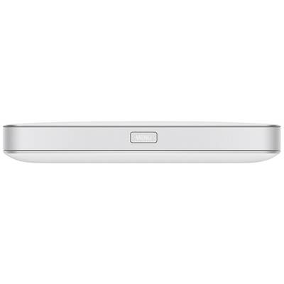 A flat, rectangular remote control in silver with a centrally located 'Menu' button.