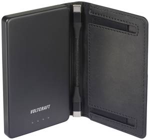 VOLTCRAFT VC-WT-W010 RFID Wallet Power bank 5000 mAh  LiPo  Black Status display