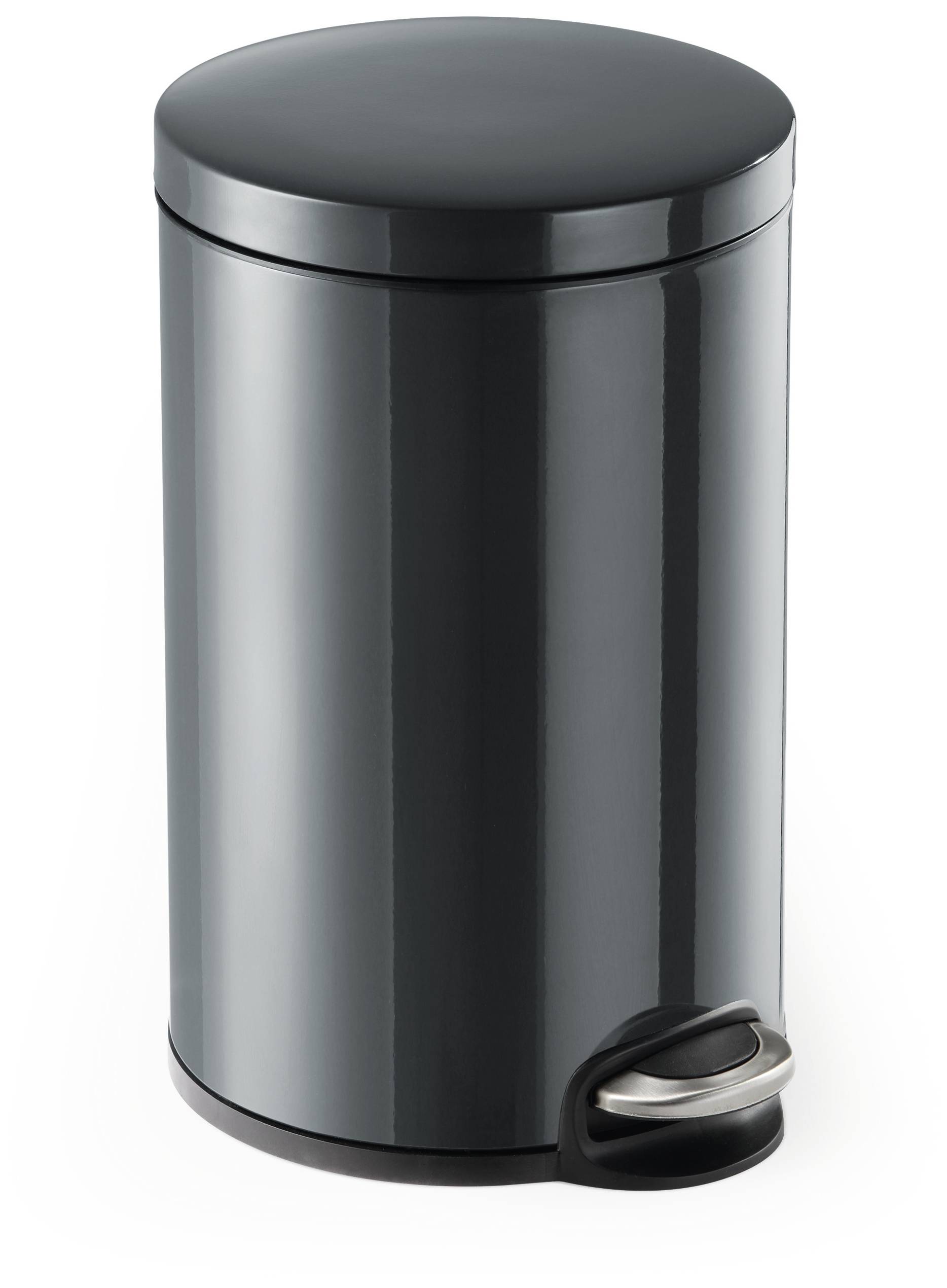 Durable DURABLE pattumiera 12,0 l antracite  341158 Litter bin 12 l (Ø x H) 250 mm x 400 mm Stainless steel Anthracite 1 pc(s)